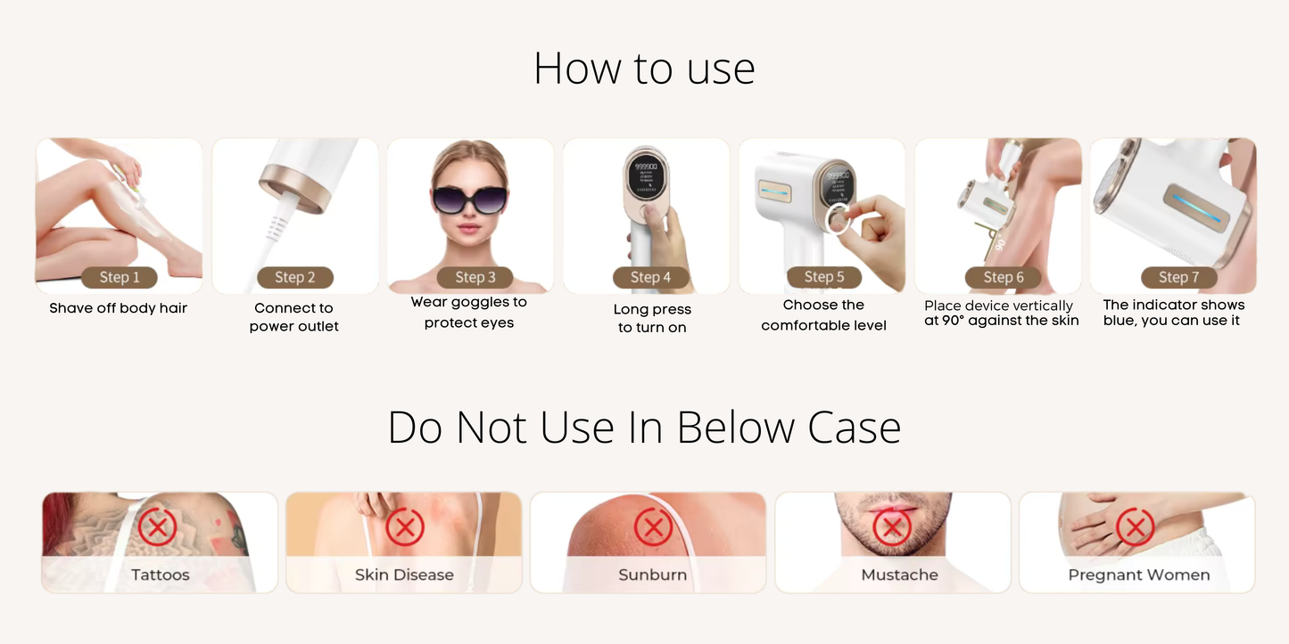 IPL Hair Removal Laser Epilator