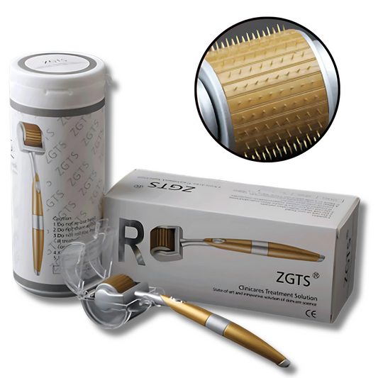 Gold 192 Titanium Micro Needle Face Roller – Glowing, Youthful Skin with Microneedling | Windaily