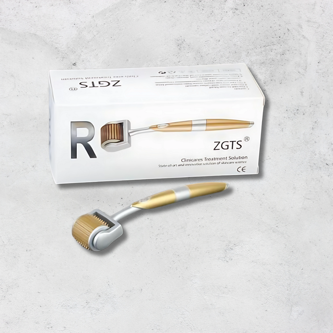 Gold 192 Titanium Micro Needle Face Roller – Glowing, Youthful Skin with Microneedling | Windaily