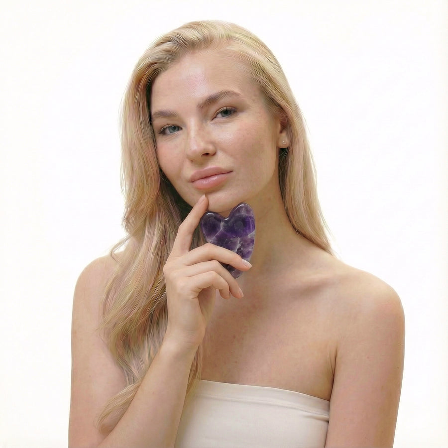 Amethyst Roller & Gua Sha Set