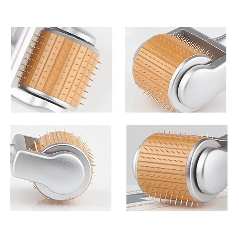 Gold 192 Titanium Micro Needle Face Roller – Glowing, Youthful Skin with Microneedling | Windaily